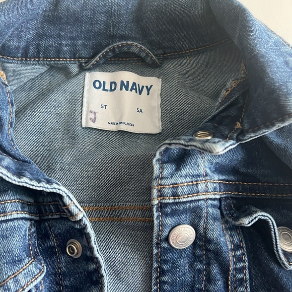 Kids Unisex Denim Jacket Jeans Jacket Size 5T - Picture 2 of 2